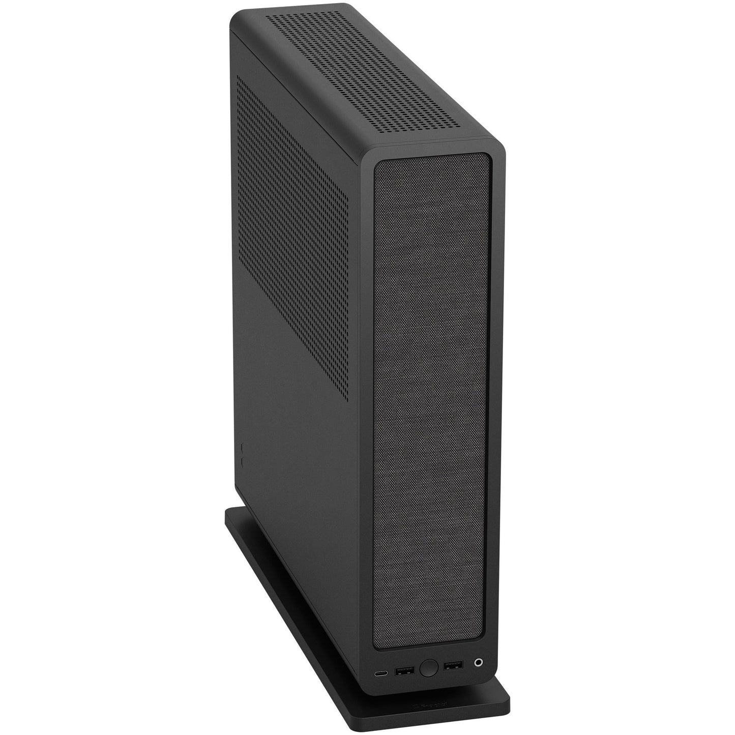 Fractal Design ridge black mini tower behuizing (zwart | 2x usb-a | 1x usb-c)