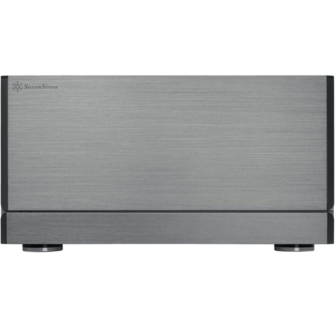 SilverStone crown 04 htpc behuizing (donkergrijs | 4x usb-a | 1x usb-c)