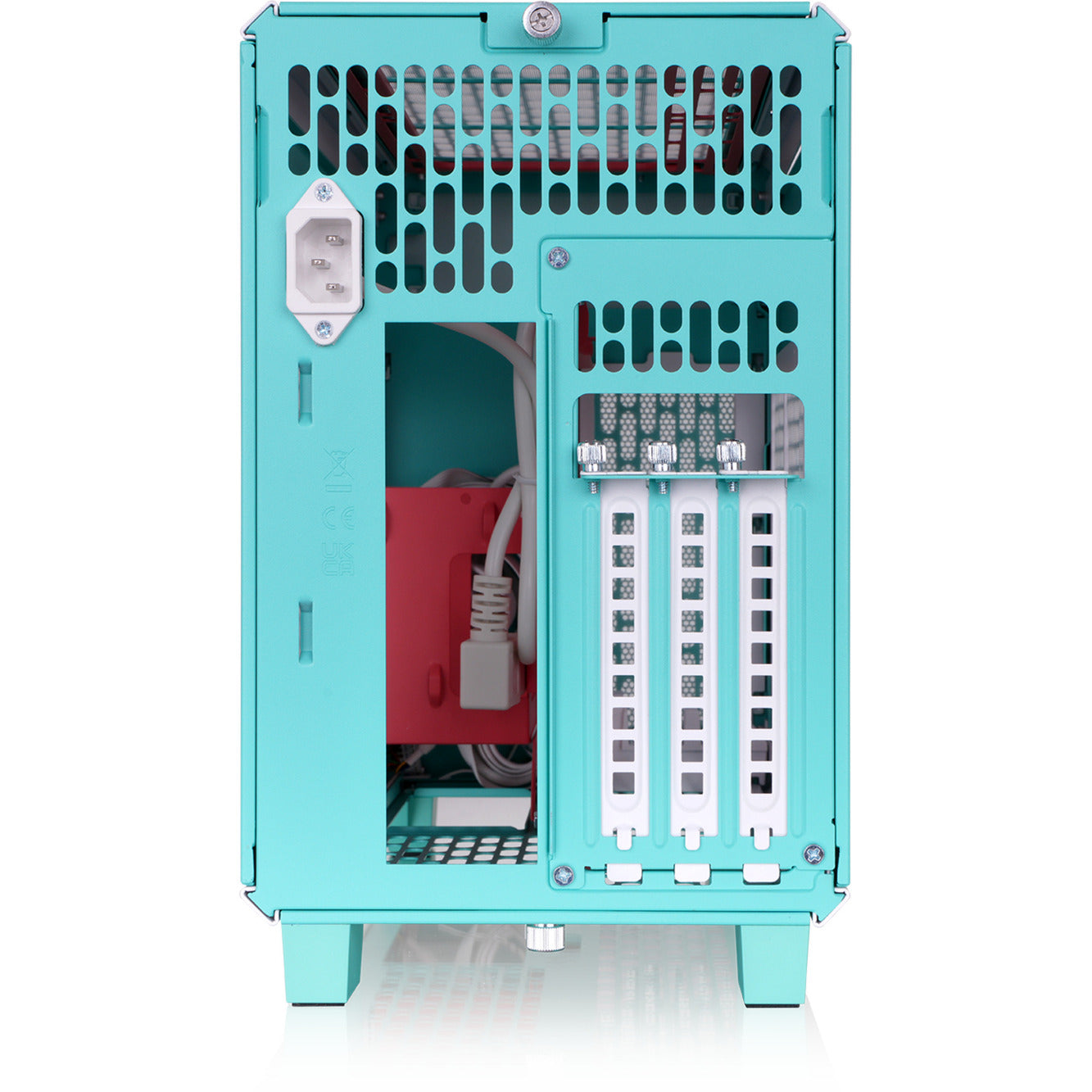 Thermaltake tr100 mint strawberry mini tower behuizing (mint bes | 2x usb-a | 1x usb-c)