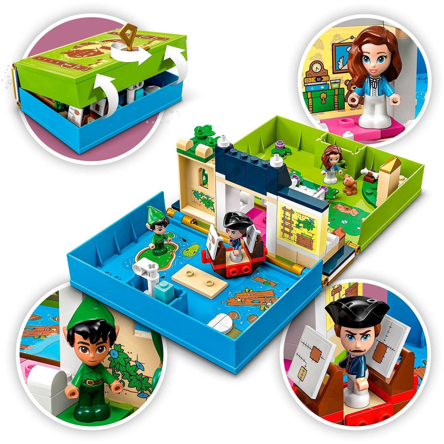 LEGO disney - peter pan wendy's verhalenboekavontuur constructiespeelgoed (43220)