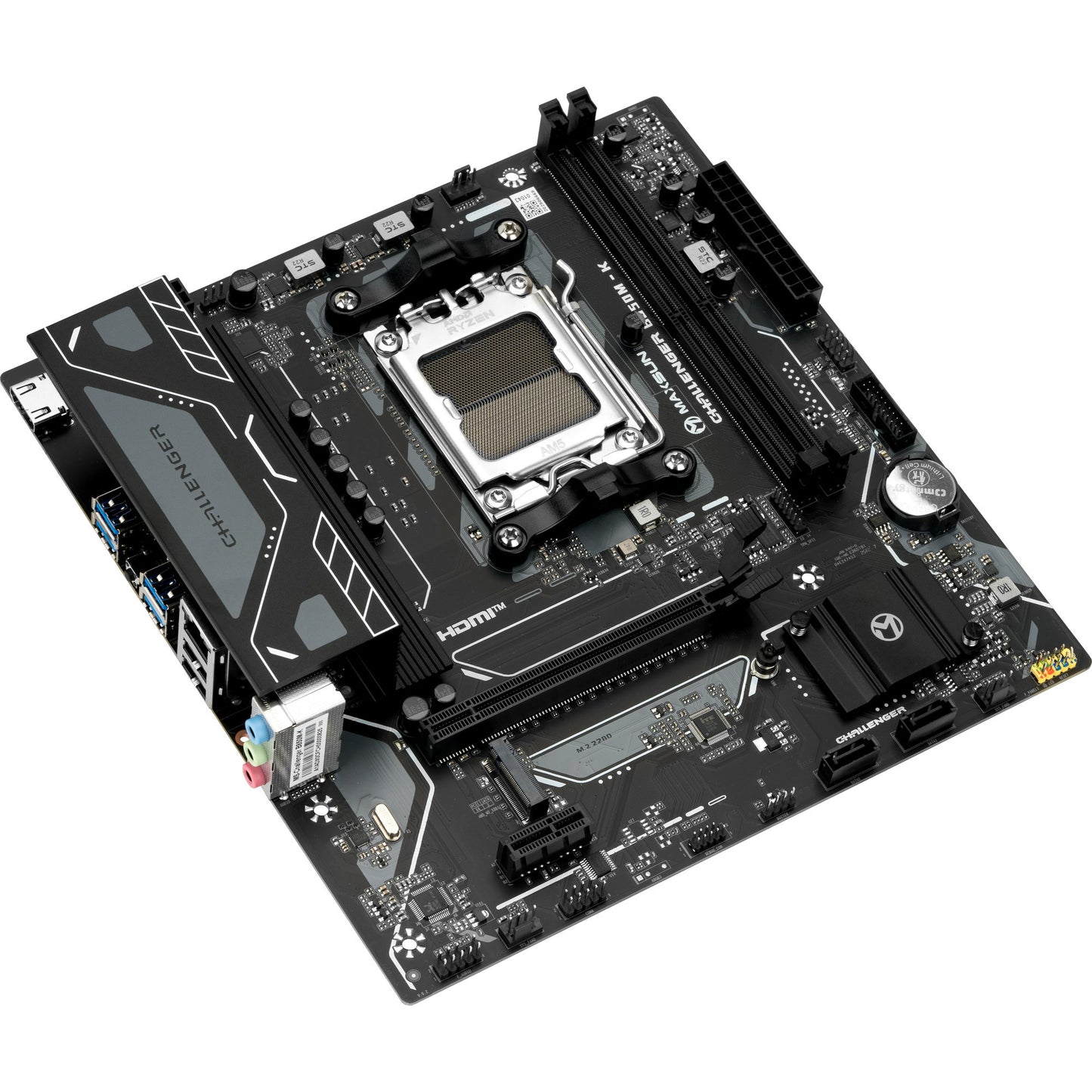 MAXSUN ms-challenger b850m-k socket am5 moederbord (zwart, raid, gb-lan, sound, µatx)