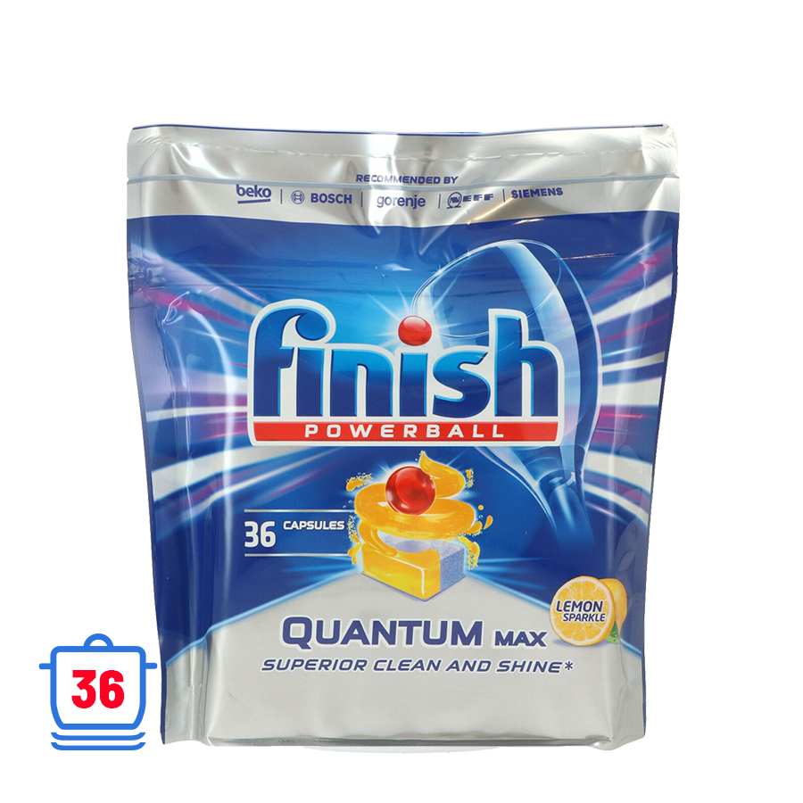Cycplus Finish vaatwastabletten quantum max lemon 36 stuks