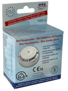 Enzo Fito optische mini rookmelder incl. 2x1,5v aaa - 7900535