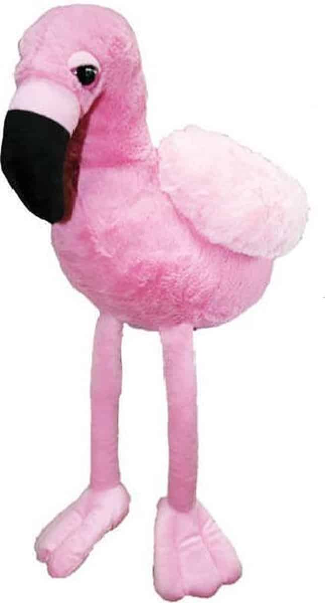 Van Der Doelen Pluche flamingo 18 cm leuk om te knuffelen