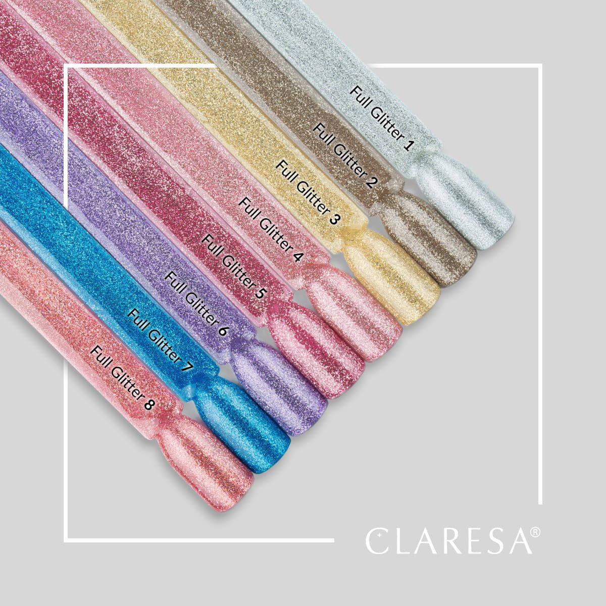 Claresa uv led gellak 5ml full glitter 5 warm pink
