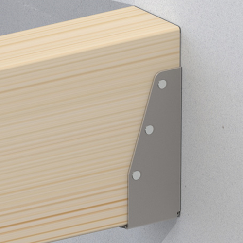 GB balkdrager s-zl 46x96 dikte 1,5mm epoxy zwart etiket | 10 stuks - 095112