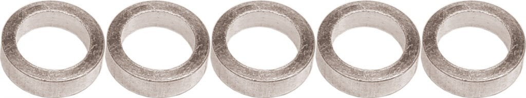 Gebhardt  bladbout alu 5mm+moer voor baanblad, zilver (per 5)