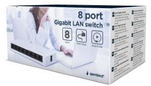 Enzo Gembird netwerk switch 8 poorts 10 100 1000mbps - 9510310