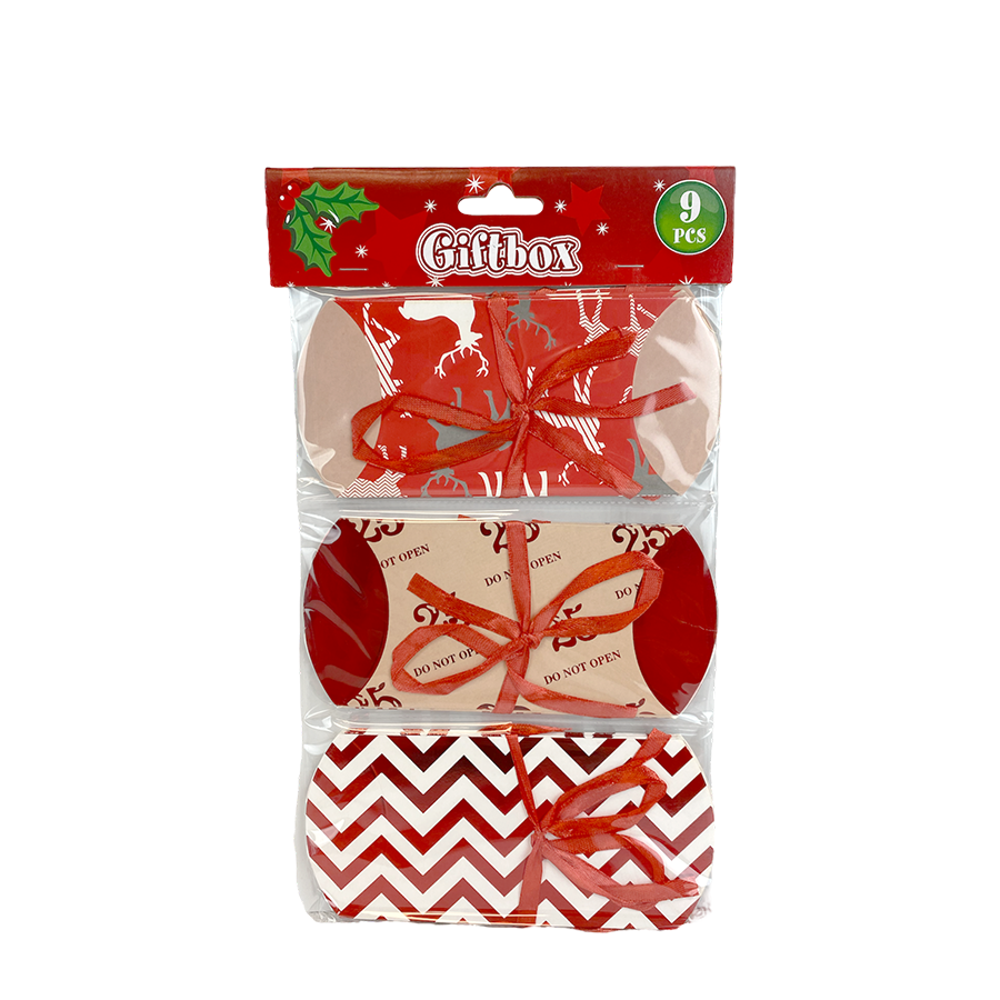 Geschenkdoosjes Kerst, 9st.