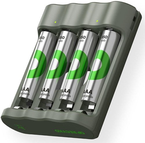 GP batterijlader usb 3h met 4x850ma aaa batterij - 3503060