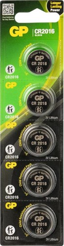 GP cr2016 lithium 3volt blister 5 - 3212342