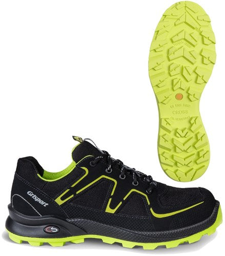 Grisport Safety cross safety xtrail 3365 laag s3 zwart lime - maat 41 - 00.049.010.41