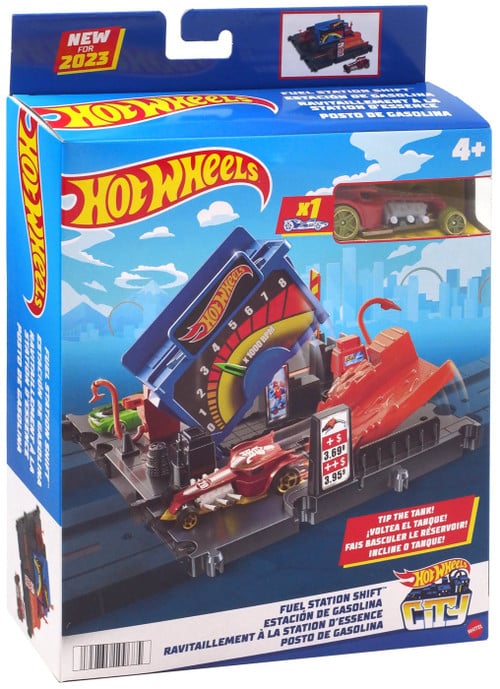 Hotwheels fuel station tankstation speelset