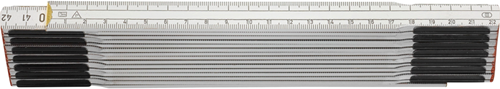 Hultafors duimstok p600 3m | wit - hu106729
