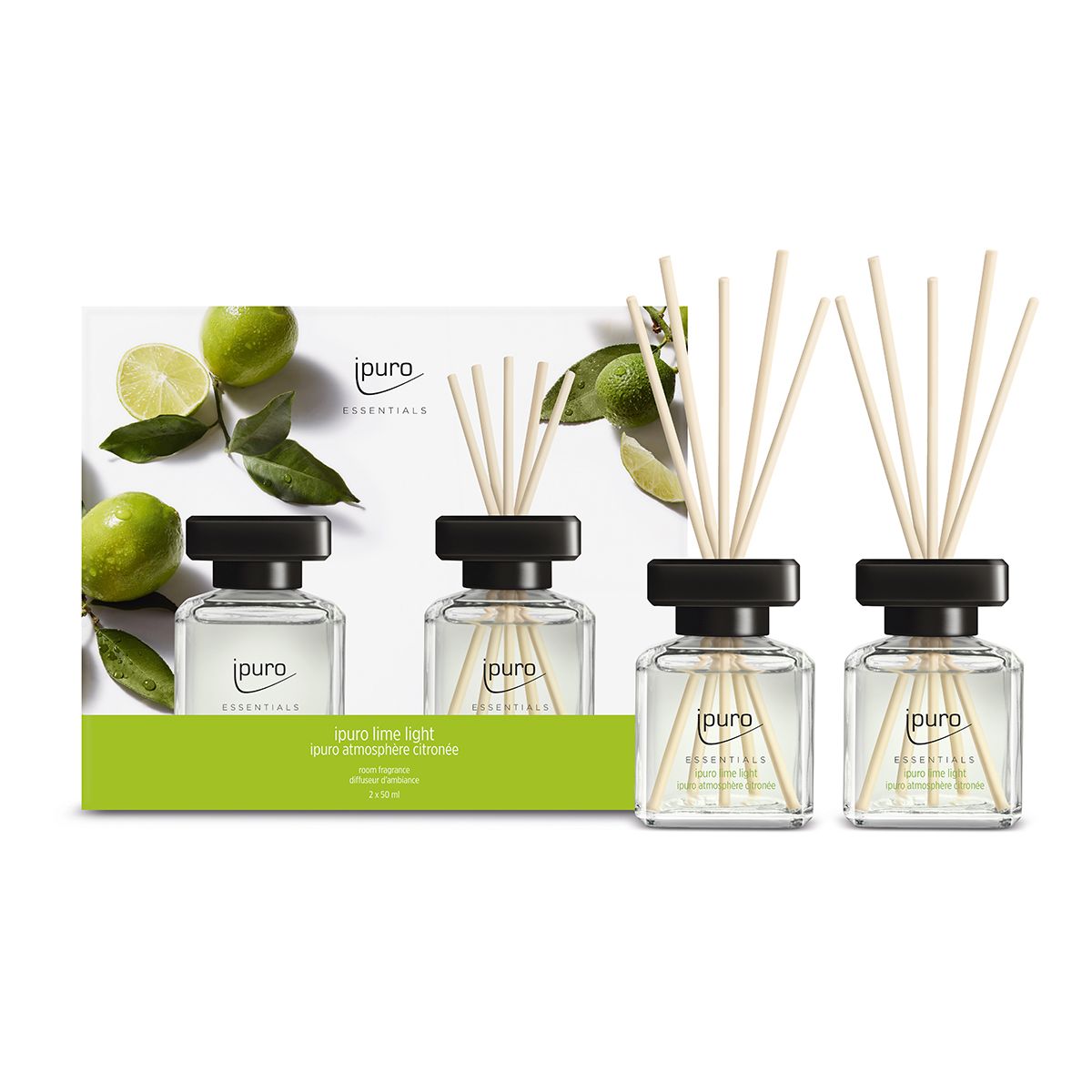 IPuro geurdiffuser lime light 2 x 50 ml