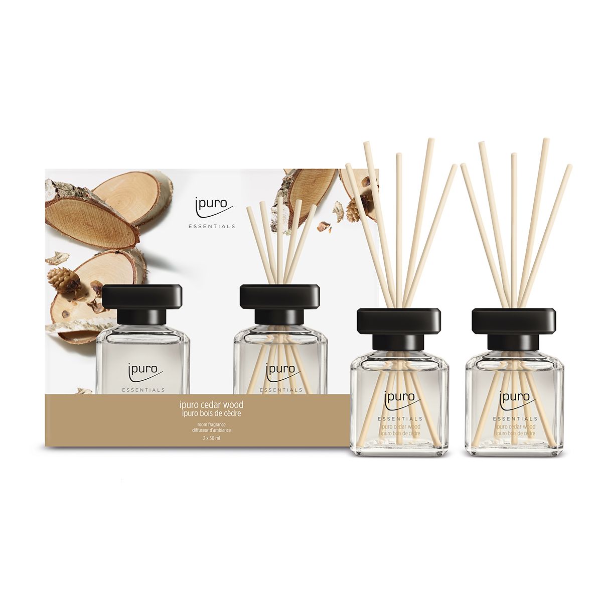IPuro geurdiffuser cedar wood 2 x 50 ml