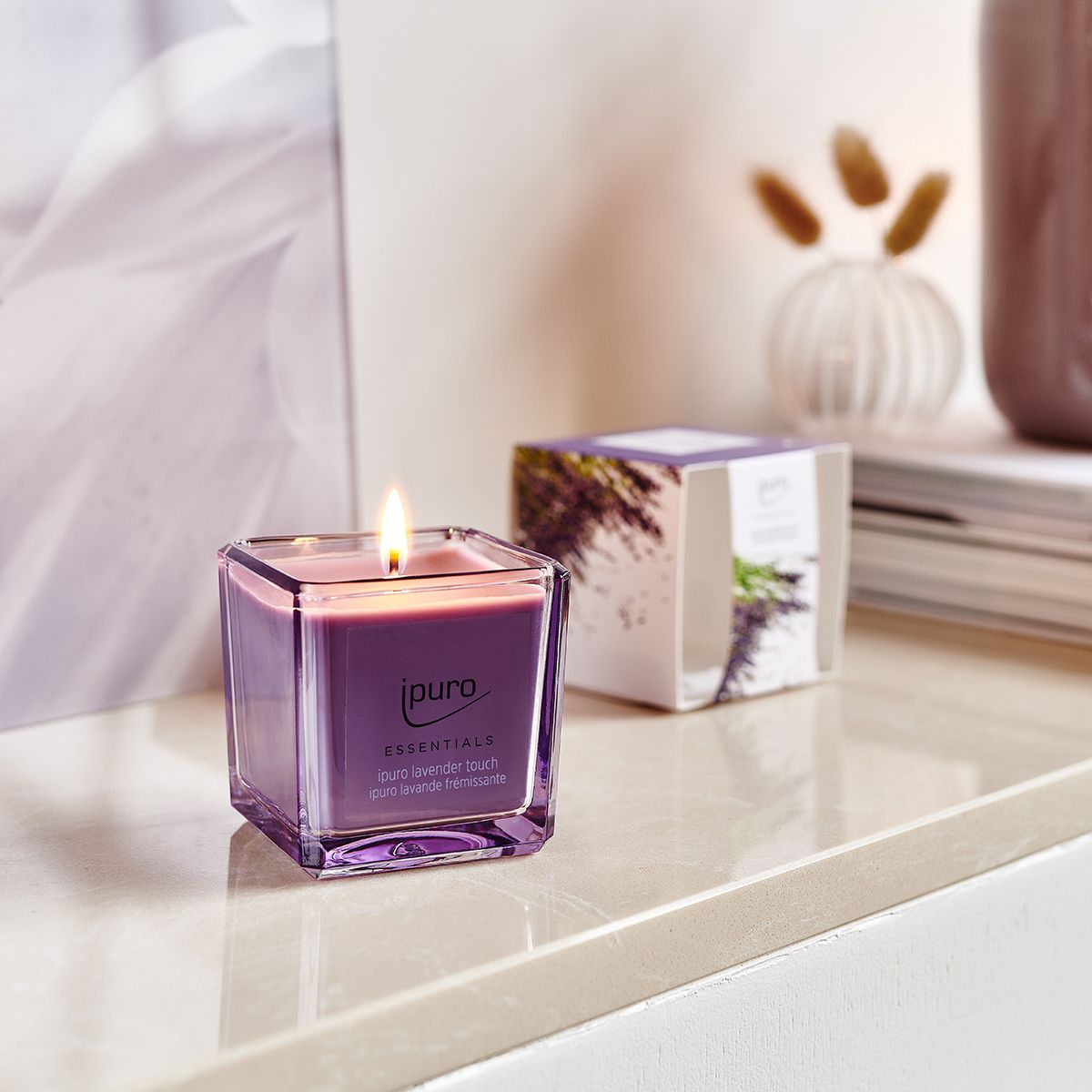 IPuro geurkaars lavander touch 125gr.