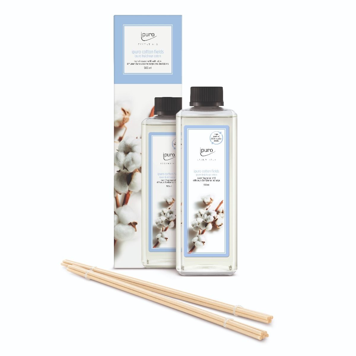 IPuro geurdiffuser navulling cotton fields 500ml