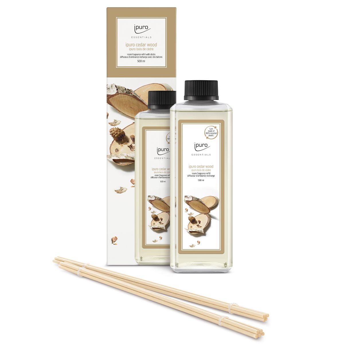 IPuro geurdiffuser navulling cedar wood 500ml