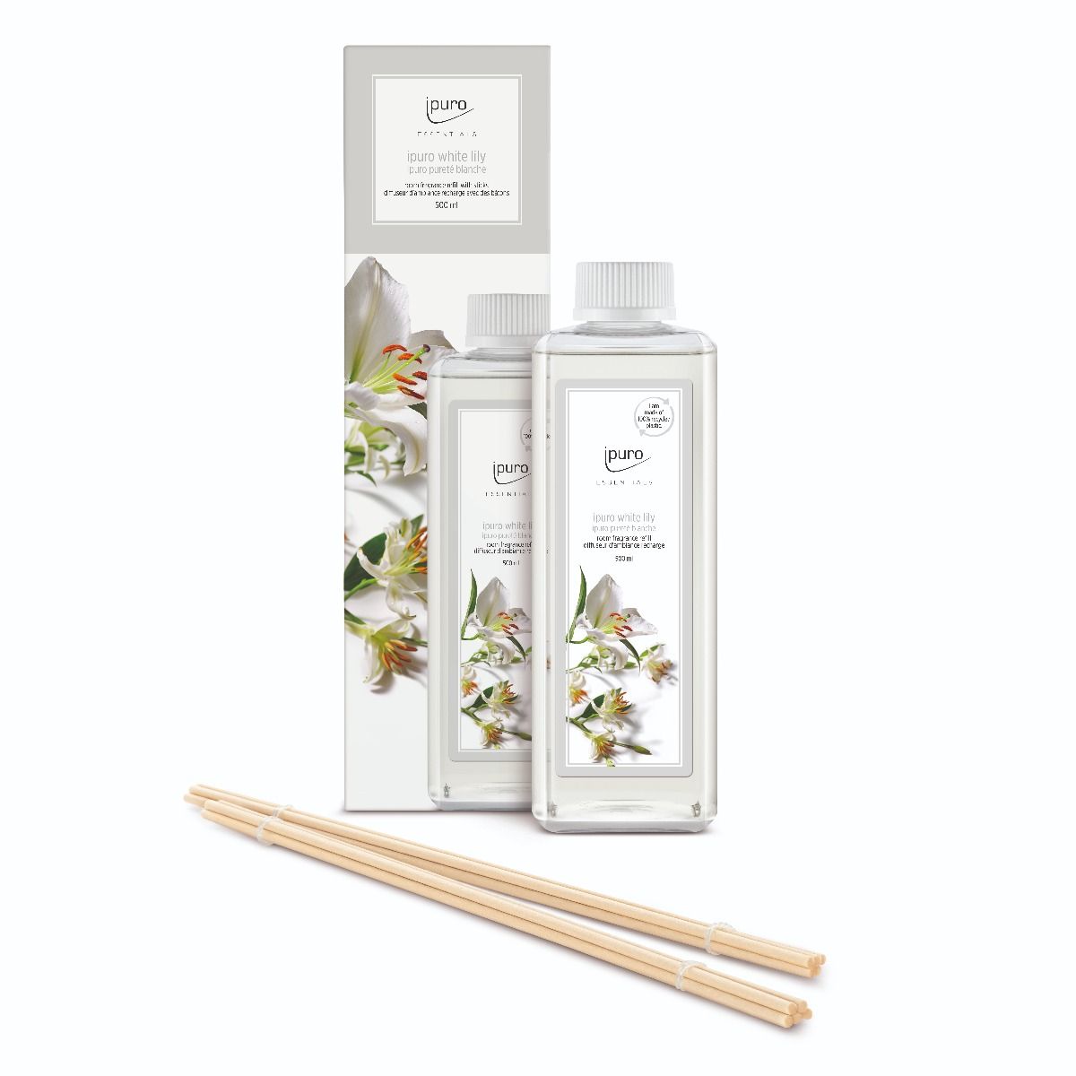 IPuro geurdiffuser navulling white lily 500ml