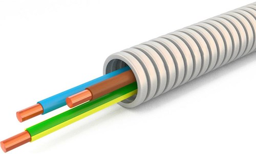 Enzo Installatiebuis flexibel 5 8 (16mm) bedraad grijs 100m - 1275800