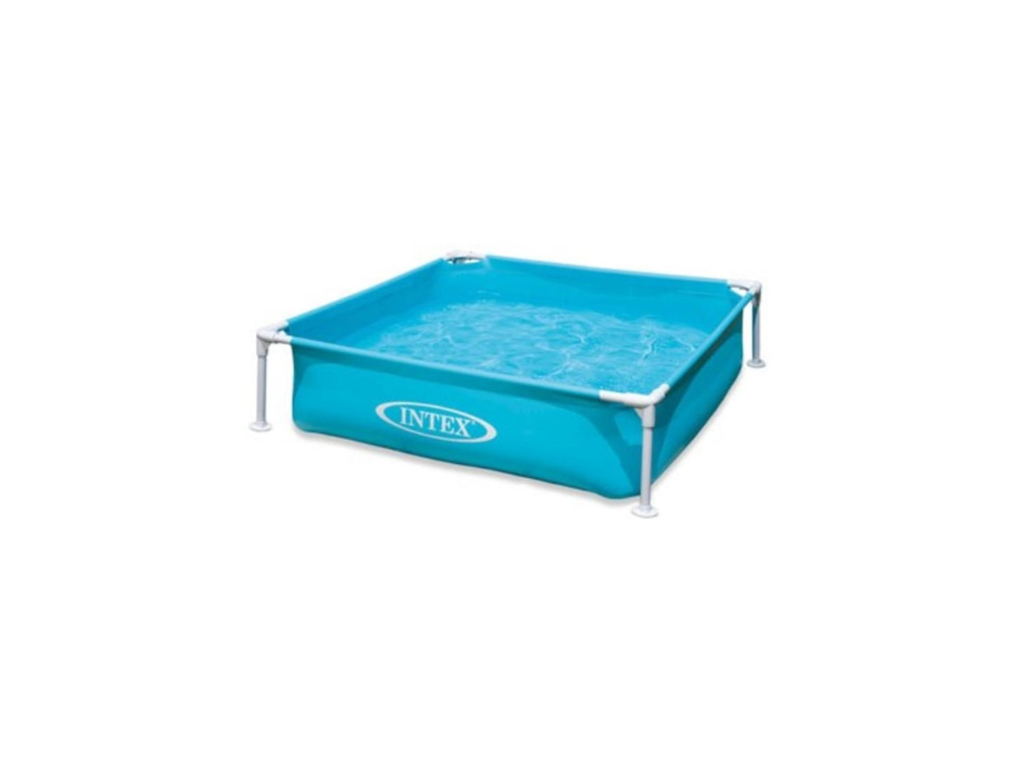 Intex mini frame kinder zwembad blauw, 122x122 cm, leeftijd 3+