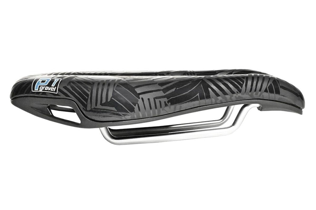 ISM zadel p1 gravel, zwart