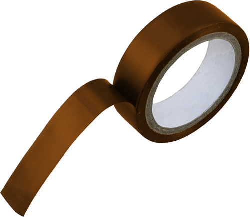 Enzo Isolatietape | 15 mm | 4.5 m | bruin - 00.425.68