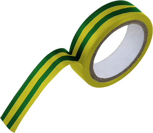 Enzo Isolatietape | 15 mm | 4.5 m | geel groen - 00.425.69