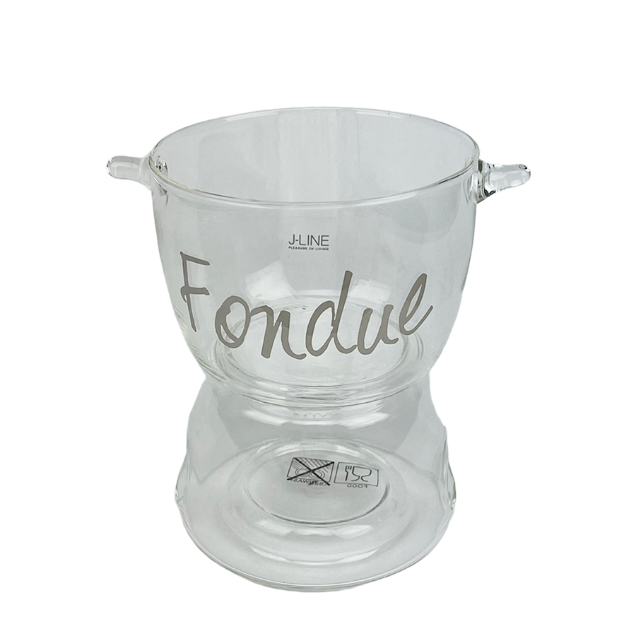 J-Line Fondue Glas Ø10,5x15,5cm