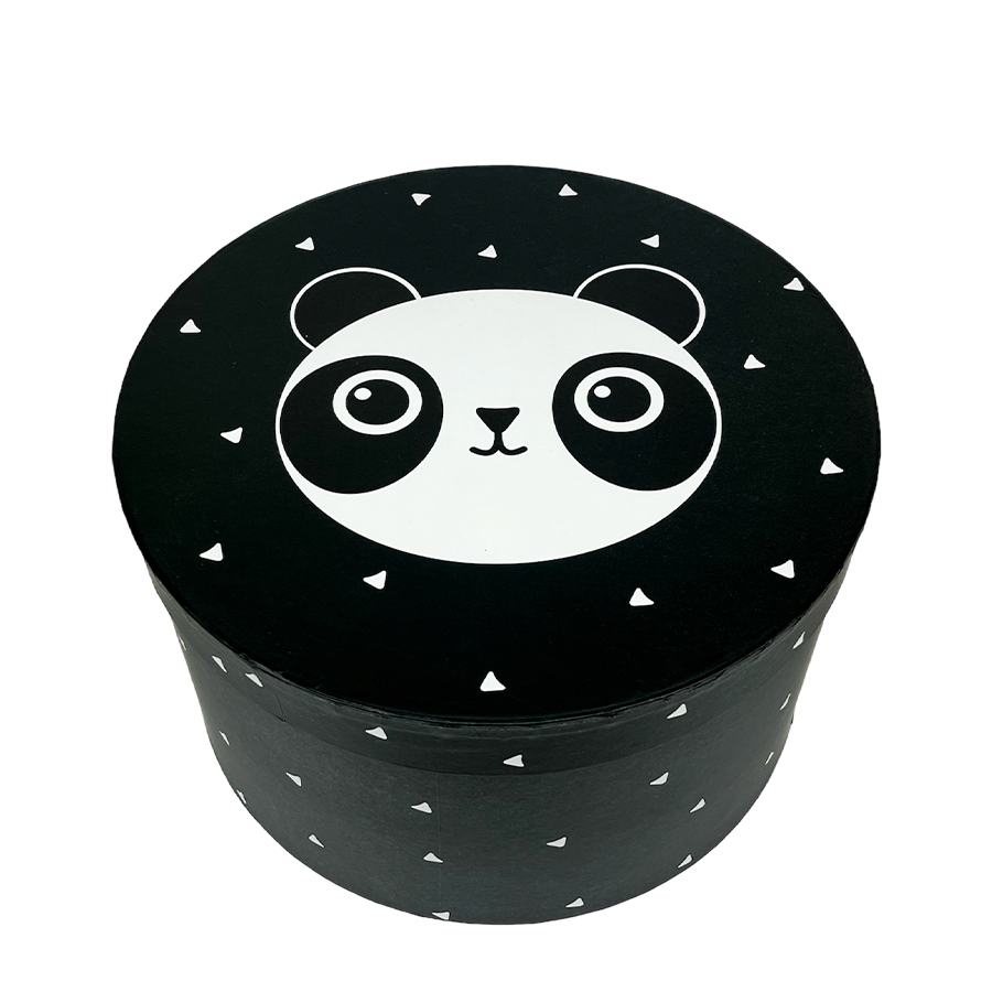 J-Line Opbergdozen Panda Ø32x18cm 3-delig