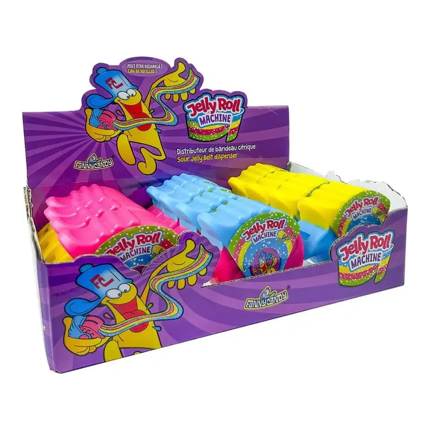 Funny Candy Jelly roll machine (12 stuks)
