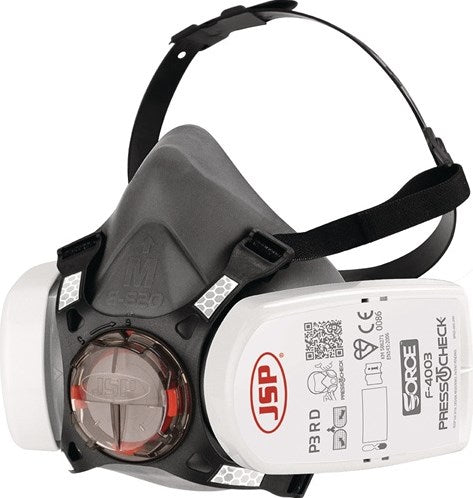 JSP halfgelaatsmasker | en 140 en 143 | geperst to check incl. p3-filter | m | 1 stuk - bht0a3-0l5-n00 - bht0a3-0l5-n00