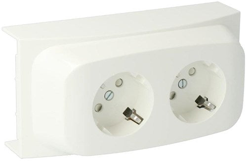 Enzo K40 contactdoos 2v ra wit