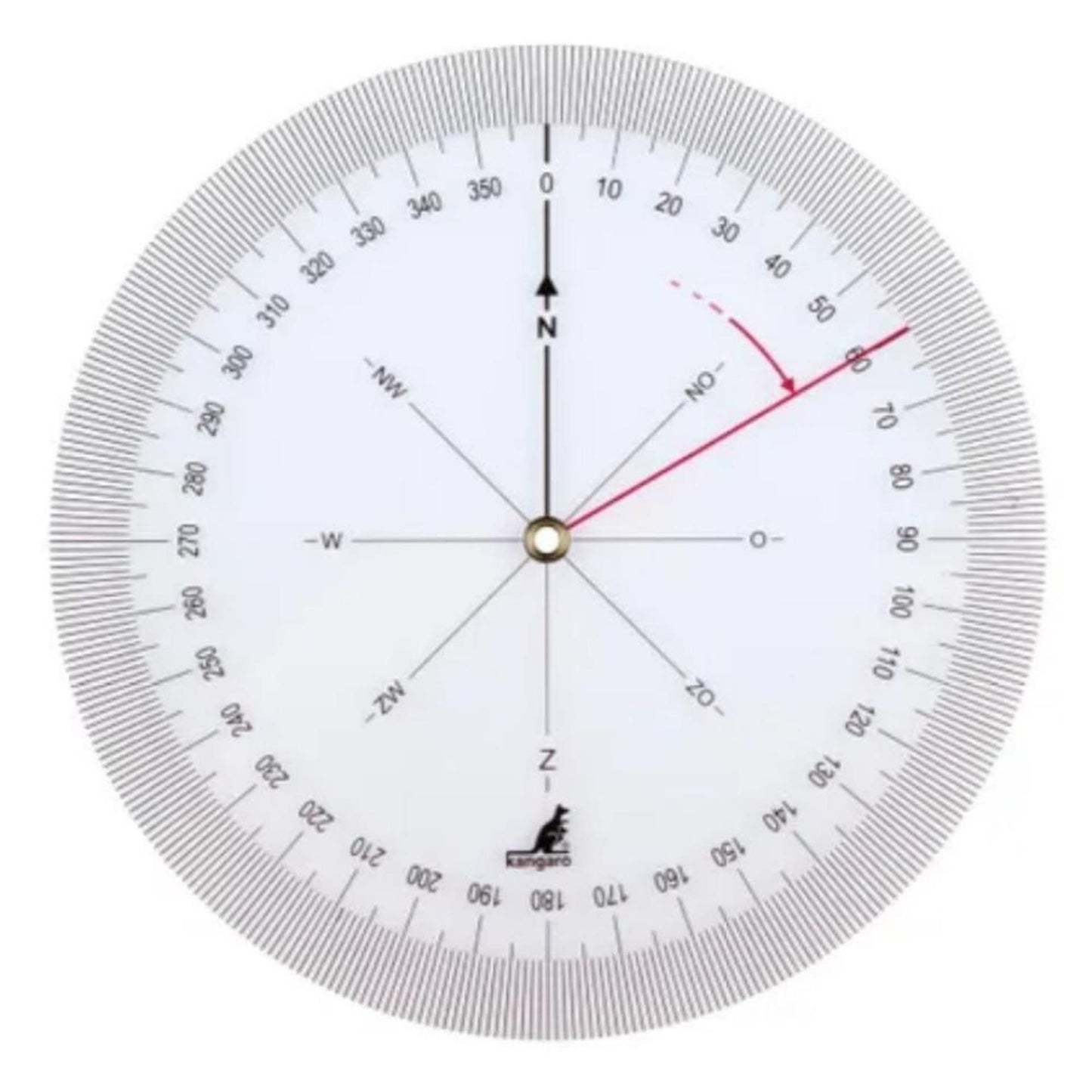 Kangaro Koershoekmeter transparant