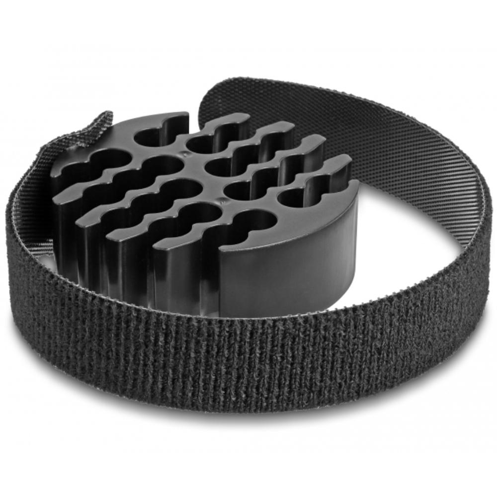 Delock Kabelorganizer met klittenbandkabelbinder zwart