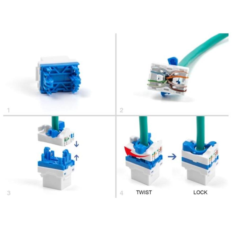 RJ45 LSA keystone