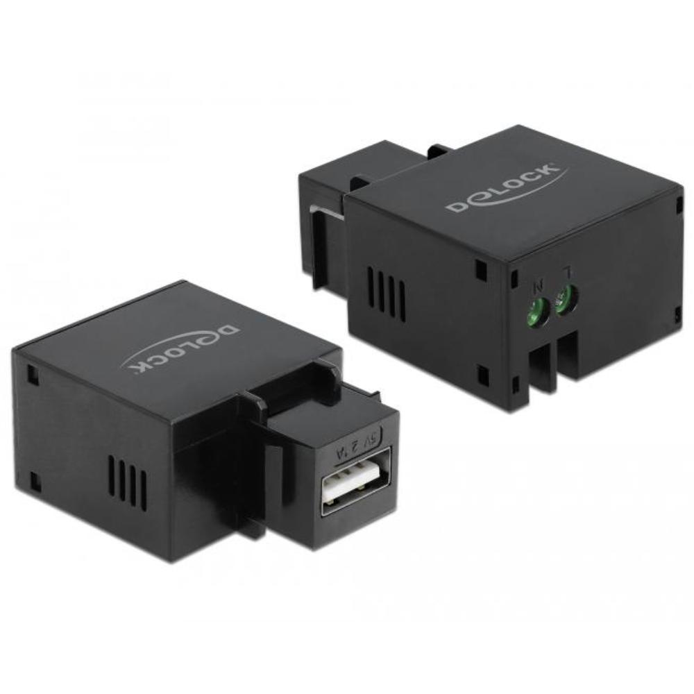 USB A naar 2‑pins aansluitblok keystone