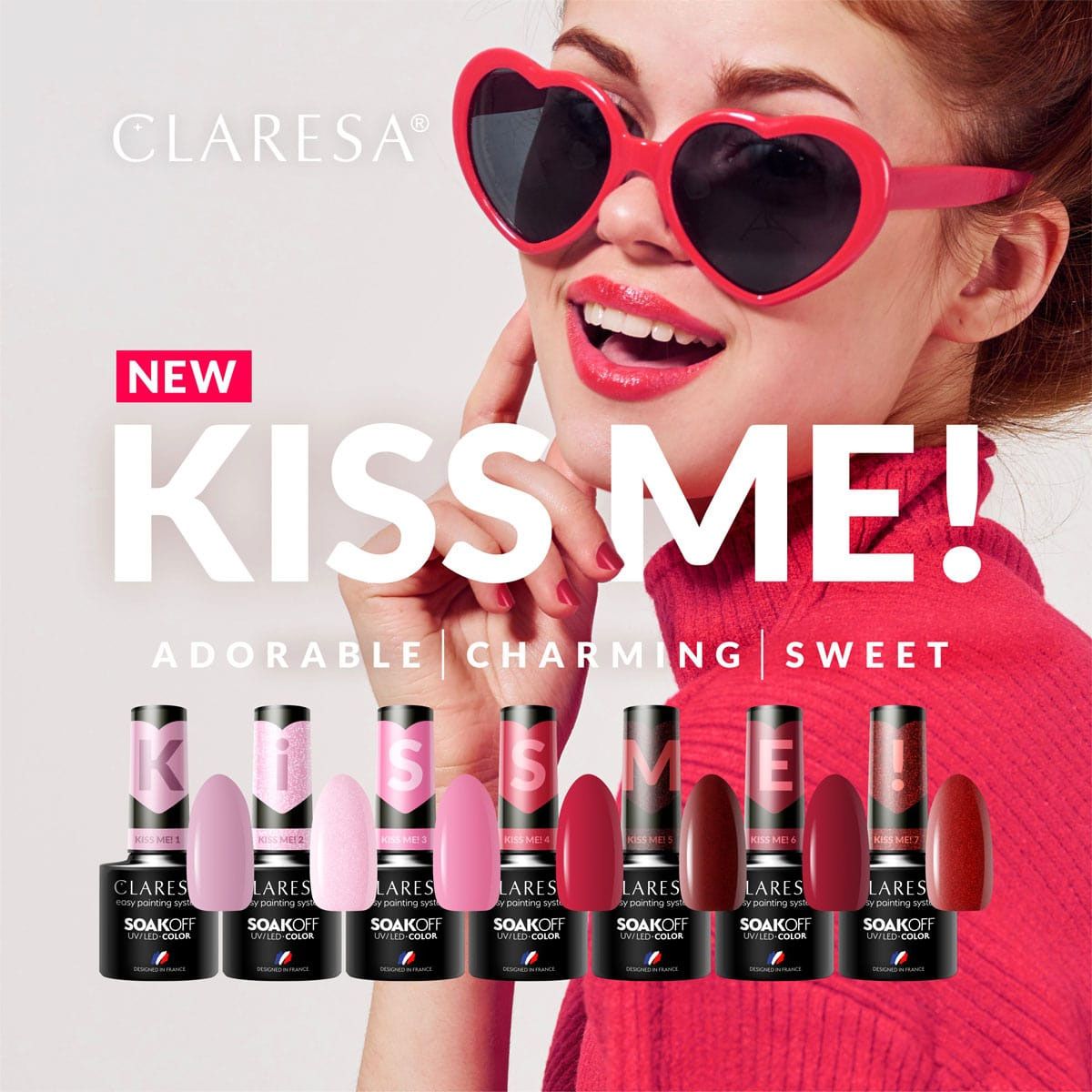 Claresa uv led gellak 5ml kiss me 4