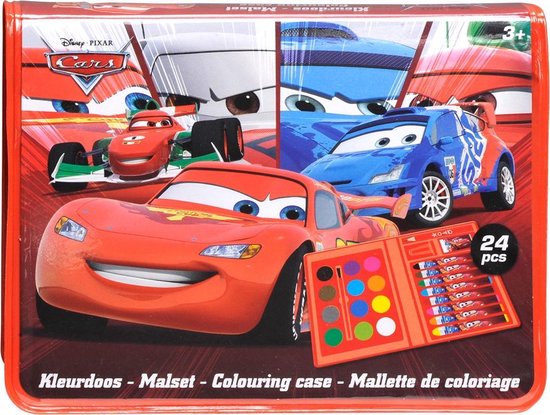Deltas Disney pixar cars - mini kleurdoos 24-delig
