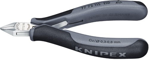 Knipex elektronica-zijsnijtang esd met meer-componentengrepen 115 mm - 7772115esd