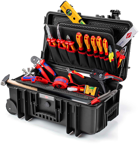 Knipex gereedschapskoffer robust26 move elektro | 23-delig - 00 21 33 e
