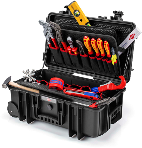 Knipex gereedschapskoffer robust26 move sanitair | 17-delig - 00 21 33 s