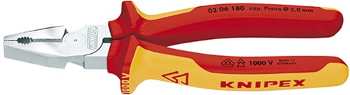 Knipex kracht-kombitang verchroomd 225 mm - 0206225