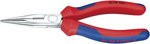 Knipex radiotang recht inclusief zijsnijder 140mm type 2505-140