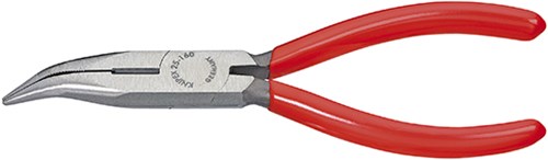 Knipex platspitse tang met zijsnijder zwart geatramenteerd 160 mm - 2521160