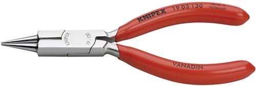 Knipex rondbuigtang met zijsnider verchroomd 130 mm - 1903130