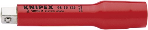 Knipex verlengstuk met binnen- buitenvierkant 3 8 125 mm - 9835125