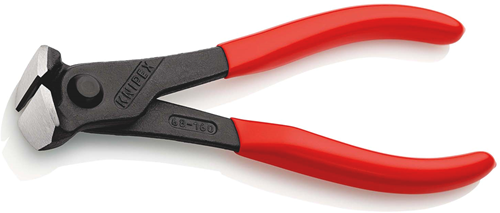 Knipex voorsnijtang | kunststof bekleed | zwart geatramenteerd | lengte 160 mm - 68 01 160 ean