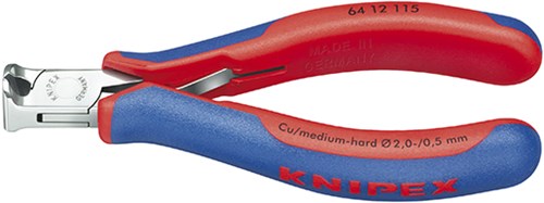 Knipex voorsnijtang met klein facet 115 mm - 6412115
